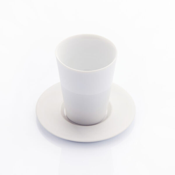 OMBRE cup coffee curved + saucer